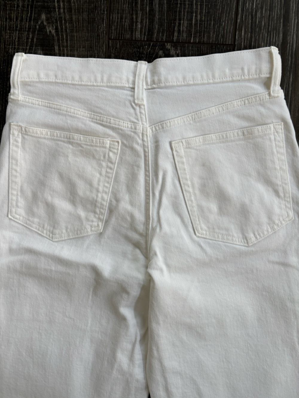 Like new GAP White High-Rise Wide Leg STRIDE Ankle Wide-Leg Jeans 29/8s - Picture 5 of 8